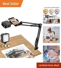 Universal Phone Holder with LED Light  Adjustable Arm for Optimal Visibility