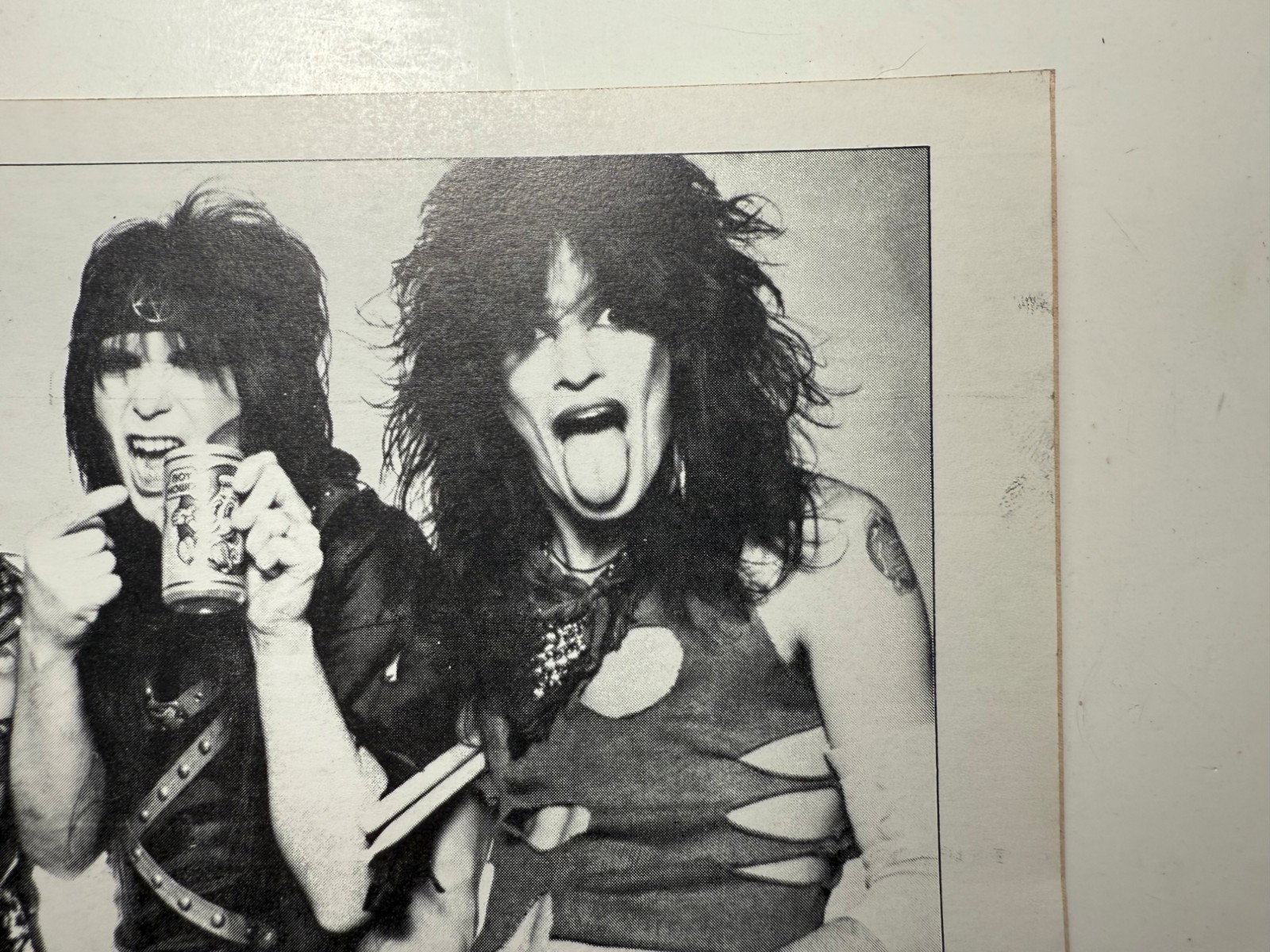 Original 1981 1982 Motley Crue Too Fast Live Wire BOY HOWDY BEER promo sticker