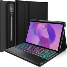 Touchpad Keyboard Case for Lenovo Idea Tab Pro 12.7 inch 2025, 3-Zone Backlight