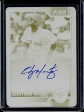 Marketplace image: 2026 Topps Chrome Edgar Martinez Legend Auto Printing Plates Yellow SSP #1/1
