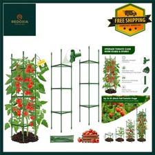 Heavy Duty Adjustable Tomato Cage Trellis, Strong Plant Support 3 Pack 130cm
