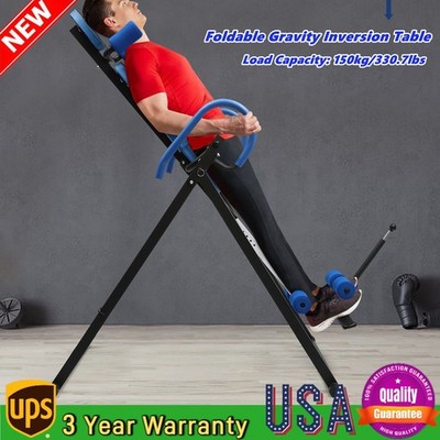 Therapy Pad Back Pain Relief Fitness Inversion Table Teeter Stretcher Machine US