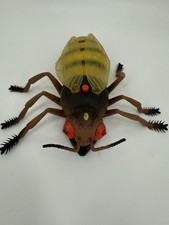 Vintage Imperial Rubber Insect Yellow Bee Light Up Eyes 8.5 Inch Tested