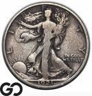1921-D Walking Liberty Half Dollar *Major Key Date* Low Mintage, Highly Demanded