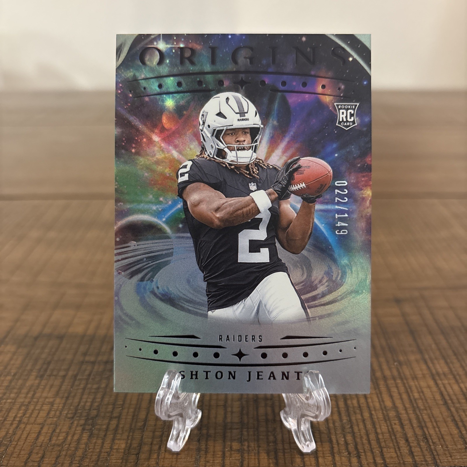 2025 Panini Origins Ashton Jeanty #139 Rookie Holo Silver /149 Las Vegas Raiders