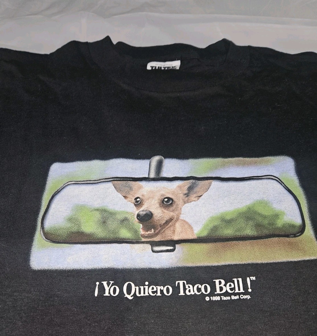 RARE Vintage 1998 Yo Quiero Taco Bell Tshirt Black Large Tultex Great Condition image 5