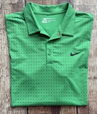 NIKE GOLF SPORT STANDARD FIT SHIRT GREEN DOT MENS LARGE EXCELLENT CONDITION