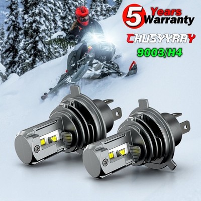 2 H4 SUPER LED Headlight For Yamaha Apex GT RX10GT 2006-2010 Snowmobile Bulbs US