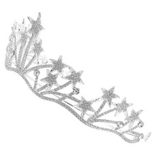  Femmes couronne en forme d'étoile strass cerceau de cheveux mariée mariage