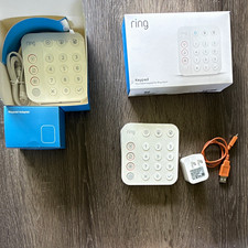 3 Ring Alarm Wireless Keypad Z-Wave S2 5AT2S7 White USB Power Adapter, 2 in box.