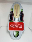 Official Coca Cola Drink Coke Bottle Metal Wall Thermometer Vintage 2009, 16x7”