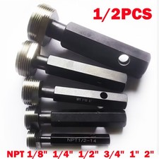 1/2Pc Steel NPT 1/8" 1/4" 1/2" 3/4" 1" 2" Taper Pipe Plug Thread Gage Gauge NEW