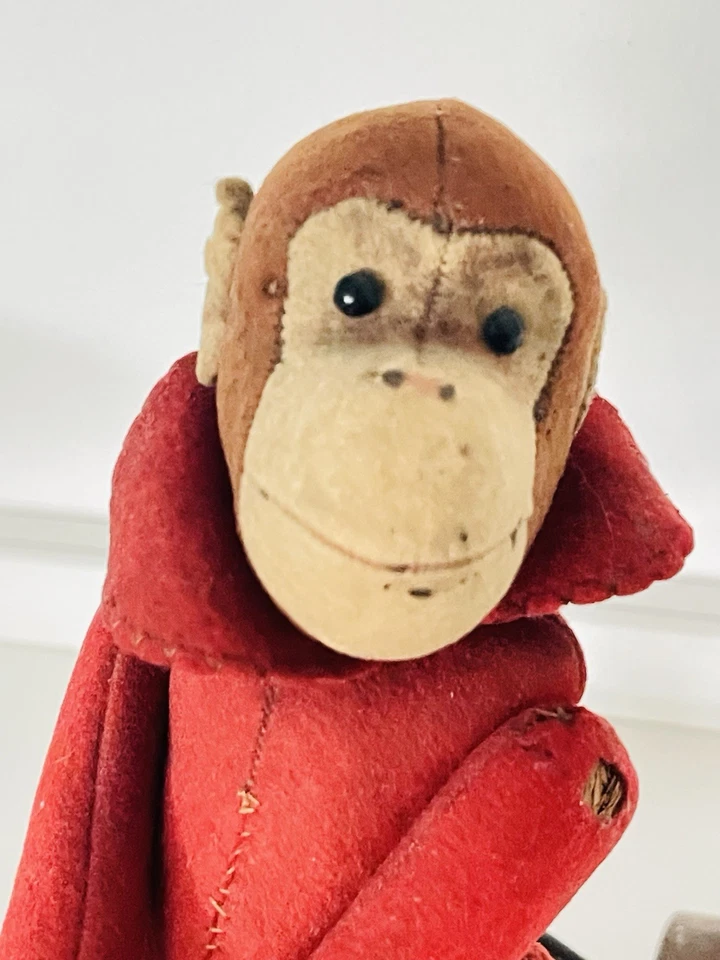 Steiff Record Peter  1913-1938 20cm Alter Affe Auf Rädern Old Monkey On Wheels - Bild 2 von 4