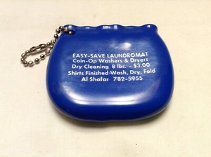 Vintage Squeeze Coin Purse Advertising  - Easy Save Laundromat
