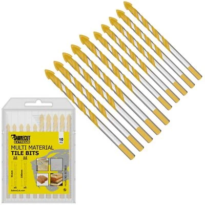 SabreCut Multi-Material 5mm 6mm Tile Drill Bits Set for Ceramic Granite Marble