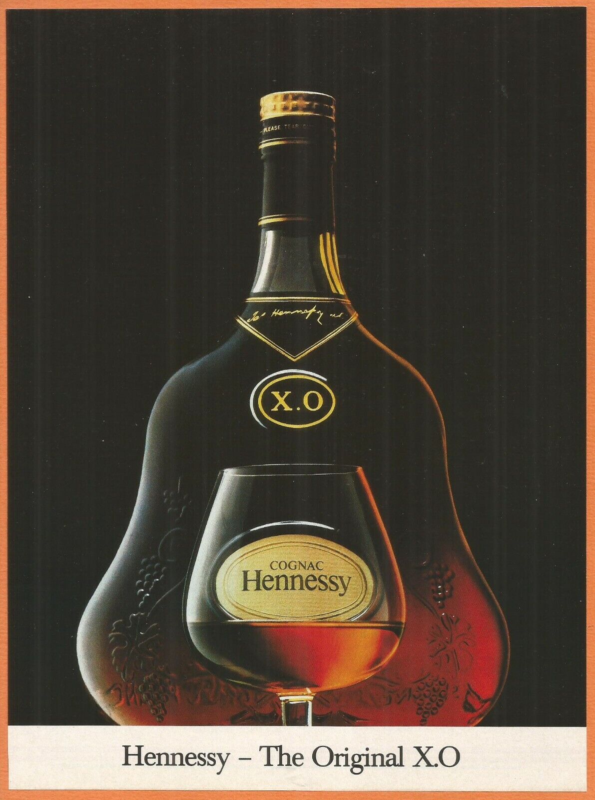 HENNESSY Cognac - The Original X.O. - Vintage 1986 Print Ad | eBay