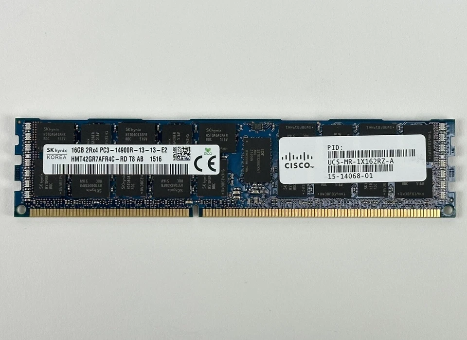 Lot of 24x 16GB 2Rx4 PC3-14900R ECC DDR3 Server Memory RAM Cisco Dell HP 384GB - Image 2 of 4