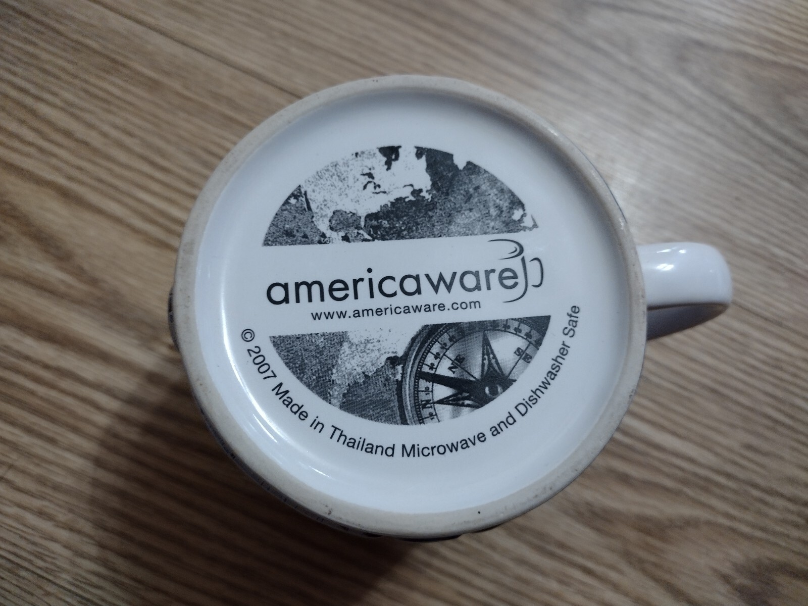 Washington DC Coffee Large Mug Etched Letters Cup 2007 Americaware USA ...