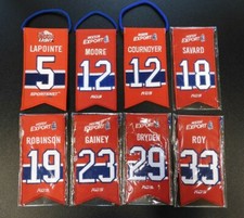 MONTREAL CANADIENS MINI BANNER RETIREMENT JERSEY ORIGINAL  U-PICK