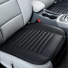 One Piece Premium Bamboo Charcoal Car Seat Cover Cushion Pillow Pu Leather