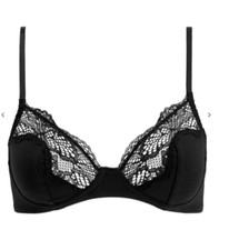 Bra 30AA Non Wired Non Padded Black Gentle Support Teens Cotton John Lewis