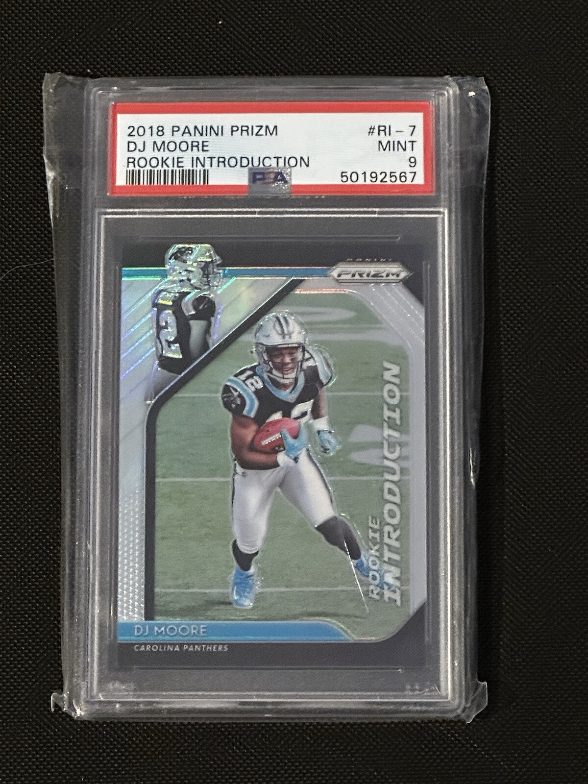 2018 Prizm Rookie Introduction DJ Moore PSA 9
