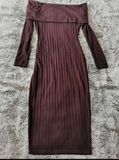 Women's Long, no shoulder dress, size 8