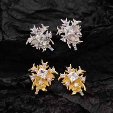 925 Sterling Silver Snowflakes Stud Earrings