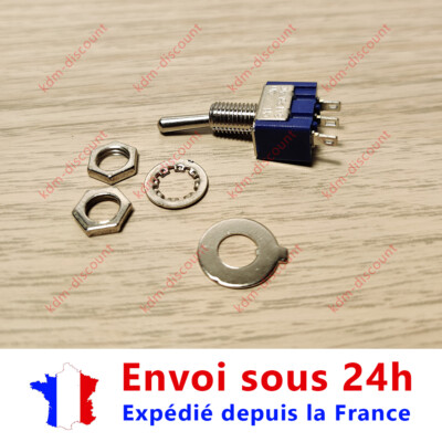 INTERRUPTEUR A BASCULE ETANCHE NOIR 16A 250V KCD4 6 POLES 3 POSITIONS On Off On