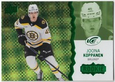 2023-24 Upper Deck Ice Rookie Green Parallel JOONA KOPPANEN #150 Boston UD SP RC