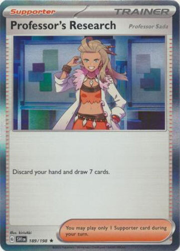 Pokemon Card - Scarlet & Violet 189/198 - PROFESSOR'S RESEARCH [Professor Sada]