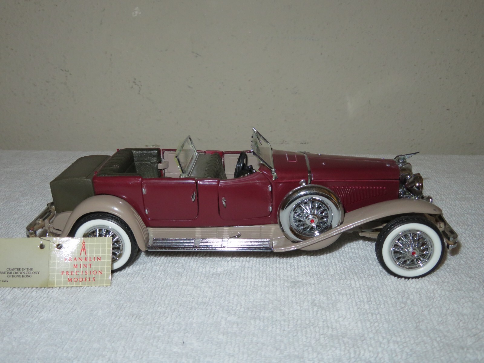Voiture Franklin mint précision 1930 Duesenberg J Derham Tourster 1/24 - Jeux & Jouets