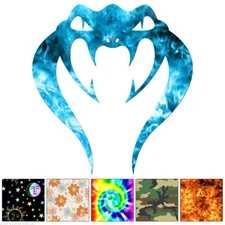 Cobra Snake Head - Decal Sticker - Multiple Patterns & Sizes - ebn6900