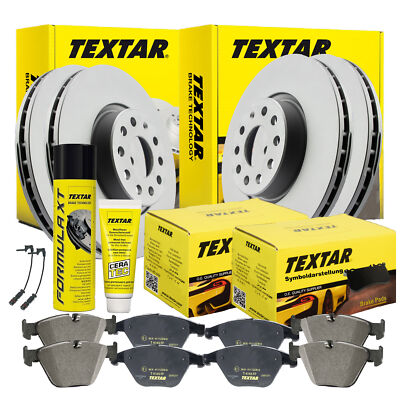 Textar Bremsensatz + CERATEC + Bremsenreiniger VORNE+HINTEN BMW 3er E46, 300x22
