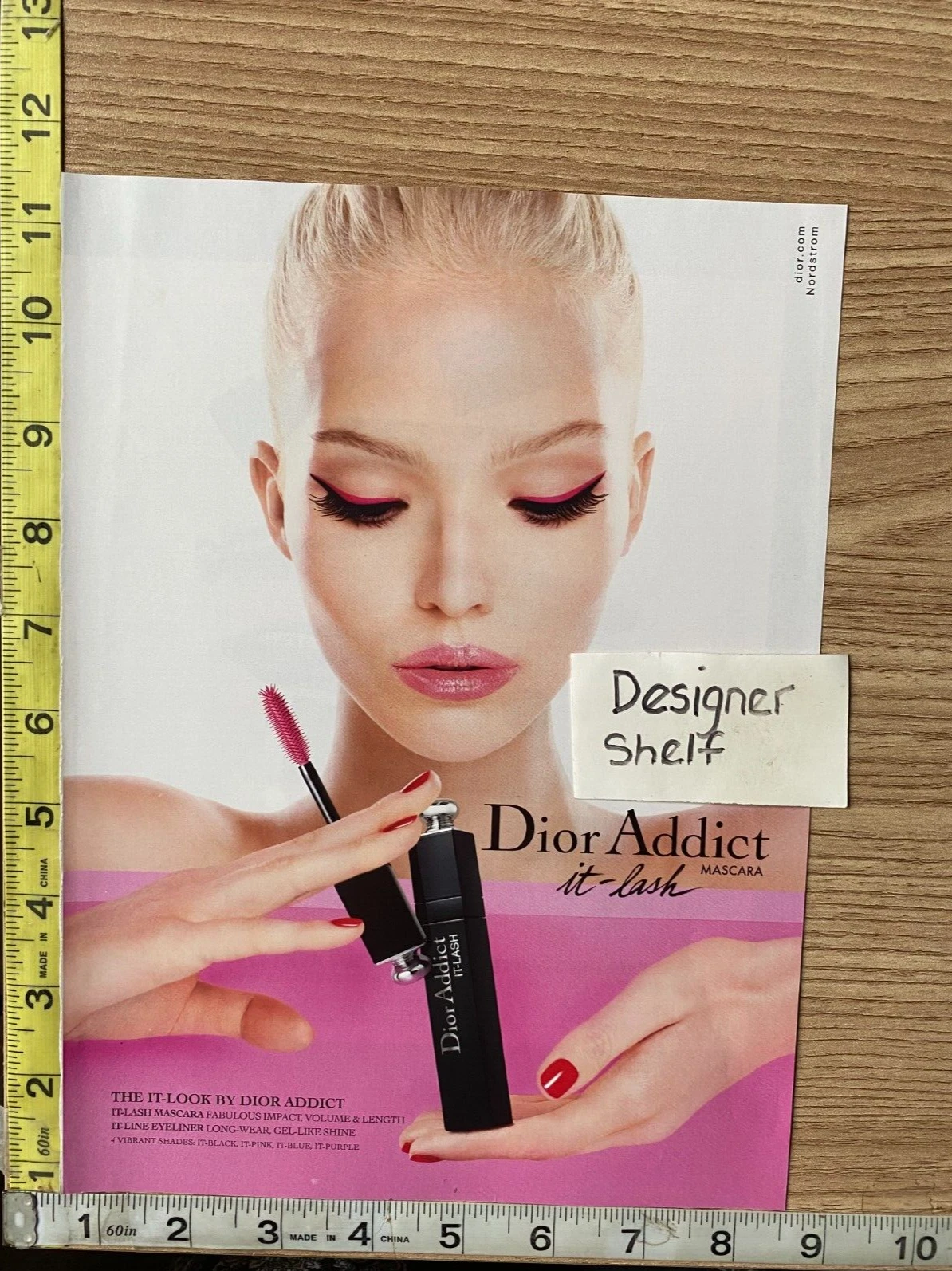 Publicité imprimée magazine Dior Addict It Lash Mascara 2014