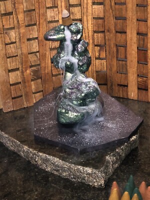Incense waterfall backflow burner rock sculptures [Aromatherapy] | eBay
