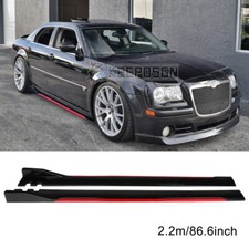 86.6 Glossy Side Skirt Rocker Panel Protector Red Lips For Chrysler 300 Srt