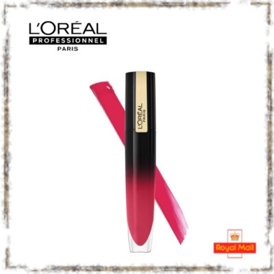 L'Oréal Brilliant Signature Lip Gloss Be Innovative Pink Stick Lipstick Lipgloss