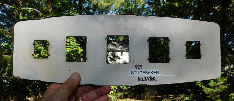 Cuadro de instrumentos Studebaker Dictator 1929 bisel Art Deco medidores de varilla de rata personalizados Foto 4 de 4