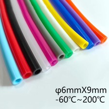  6mmX9mm Colored Food Grade Silicone Tube Tubing High Temperature Hose Soft Pipe