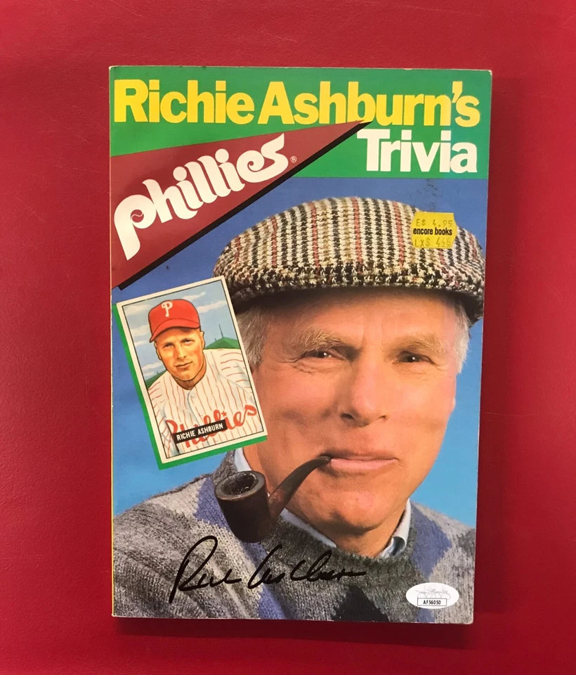 Richie Ashburn Signed Magazine JSA Certified AUTO MLB Phillies Trivia (d.1997)! - Image 2 of 4