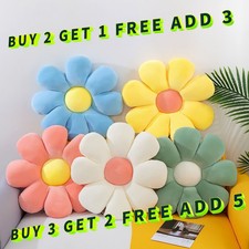 Sofa Cushion Warm Daisy Pillow Fancy Home Decor Flower Shaped Floor Stretch Pad