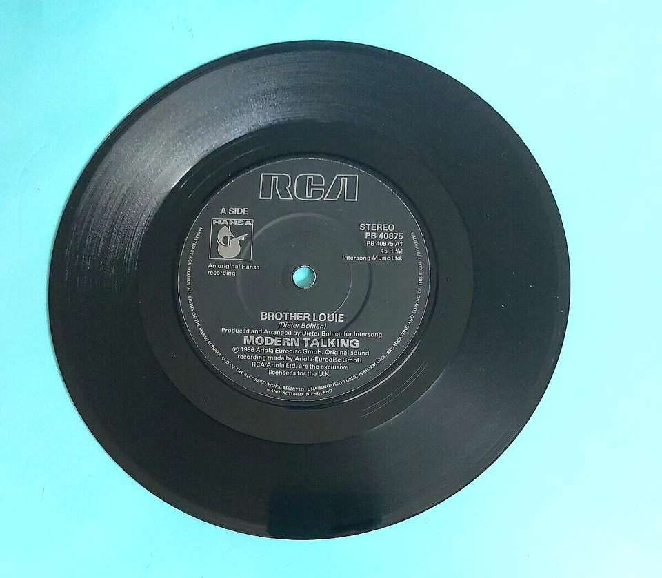 MODERN TALKING - PB 40875 - BROTHER LOUIE / BROTHER LOUIE (INST) 1986 (1674) - Image 3 of 4