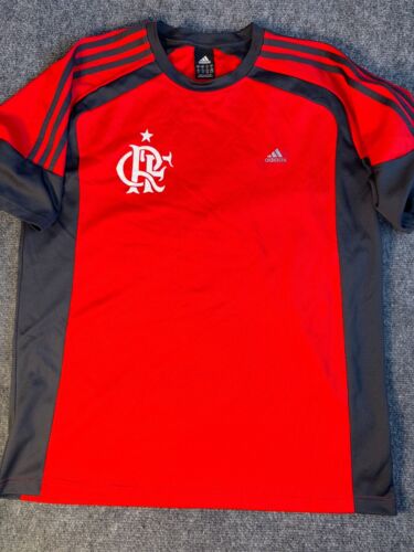 Clube de Regatas do Flamengo adidas T Shirt Mens XL Red Black Short Sleeve Logo