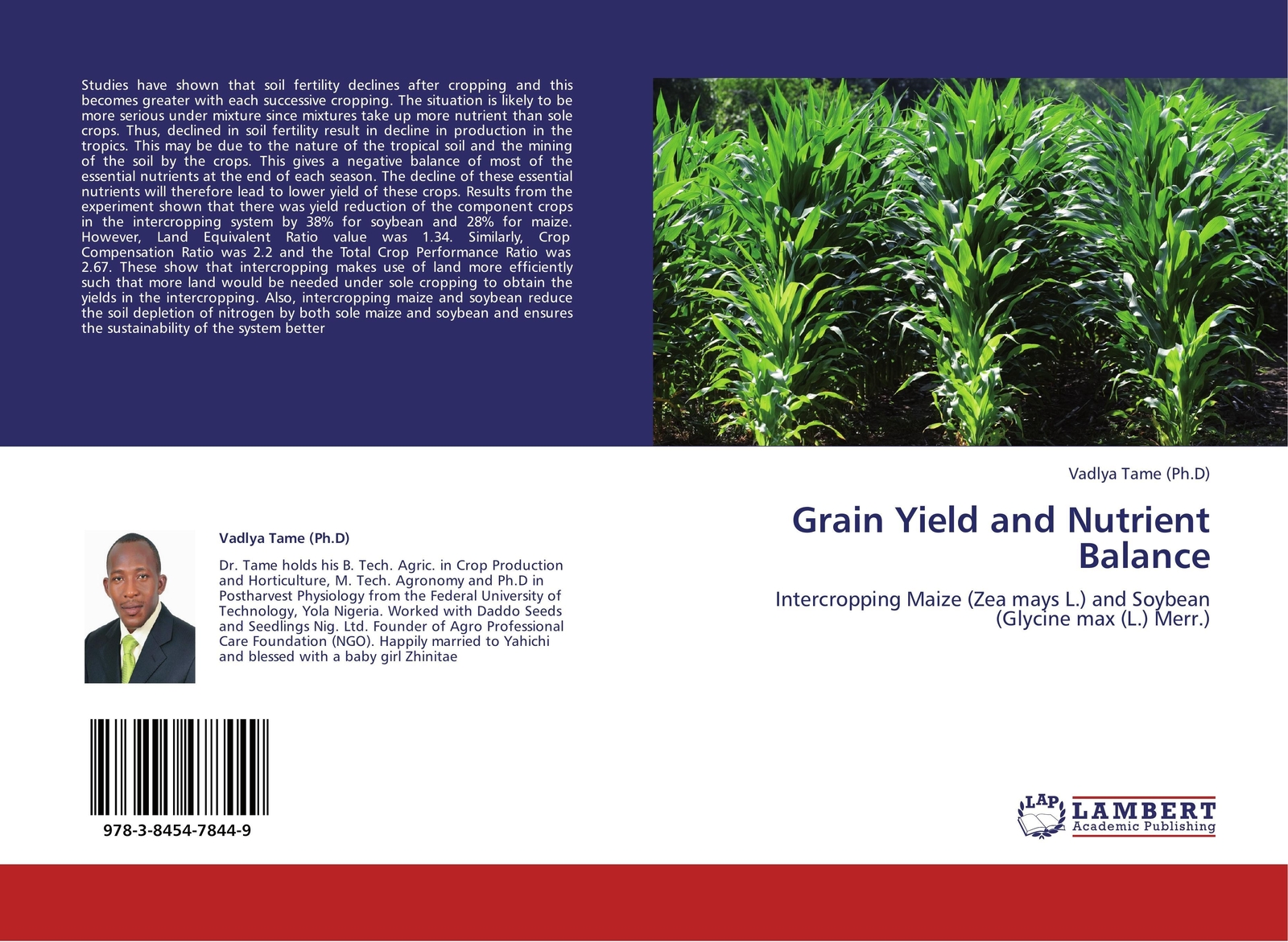 Vadlya Tame | Grain Yield And Nutrient Balance | Taschenbuch |