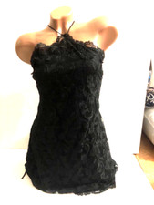 Victoria's Secret Lingerie Black Embroidered Lace Slip Dress Size X-Large NWT