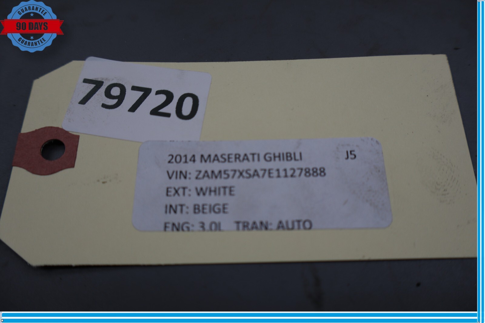 14-17 Maserati Ghibli Rear Left Driver Side Shock Strut Absorber 06700088990 Oem