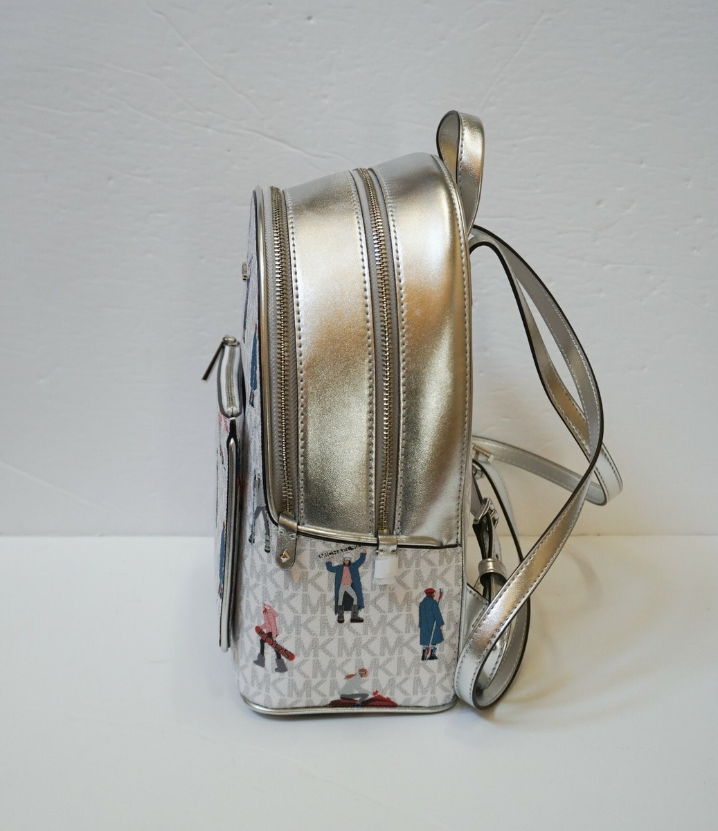 MICHAEL KORS JET SET GIRLS ADINA MEDIUM BACKPACK MK WHITE  display picture 2