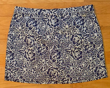 RAFAELLA Comfort Blue Floral Pull-On Stretch Skort - Women's Size XXL