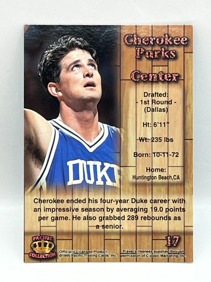 1995 Pacific Crown Collection Basketball Card #17 Cherokee Parks - Blue  Prism | eBay